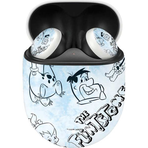 The Flinstones The Flintstones Tie Dye Print Google Pixel Buds Skin